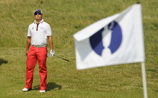 Singapore's Lam Chih Bing looks on during a practice session