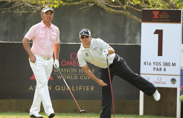 First-round leading team, Singapore's Mardan Mamat and Lam Chih Bing