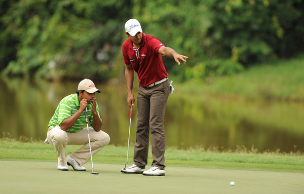 The Indian team of Anirban Lahiri & Gaganjeet Bhullar