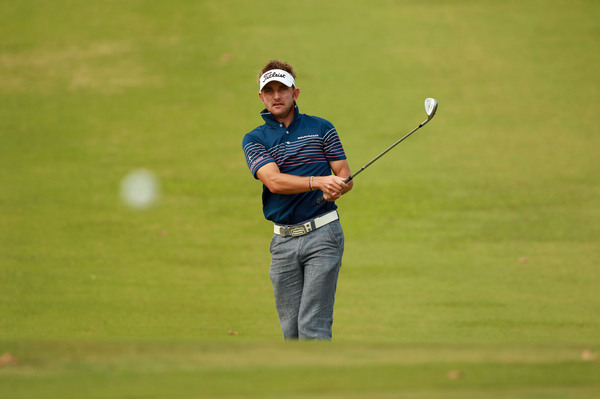 Jbe Kruger of South Africa in action on Thursday