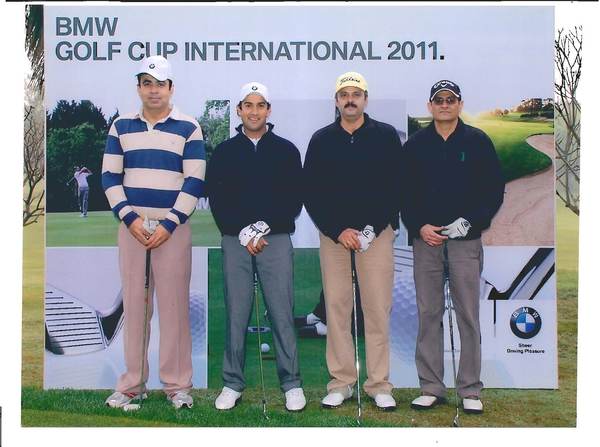 with Shiv Kapur at BMW Tourney 2011 - DLF