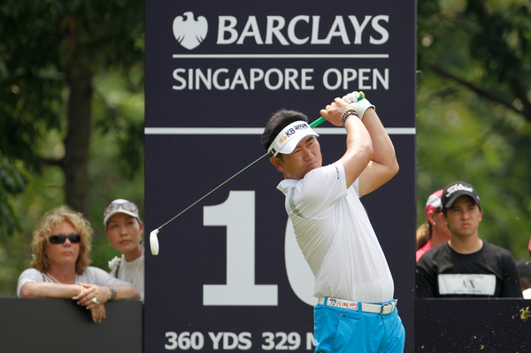 Y.E. Yang (KOR) from the 10th Tee, Round 1