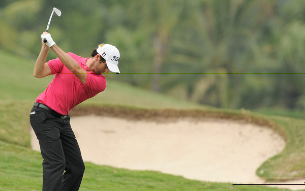 Frenchman Gregory Bourdy during Round 1