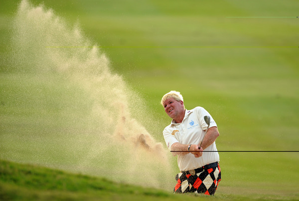 John Daly (USA) at the bunker on Day 1