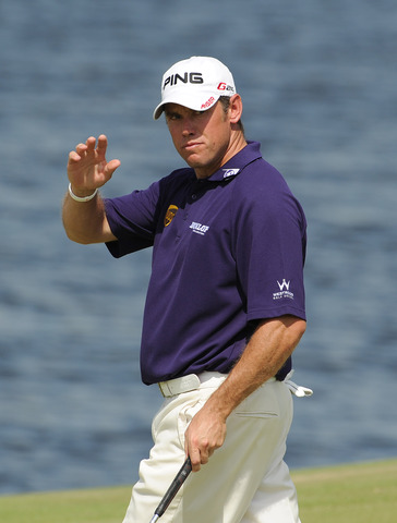 England's Lee Westwood acknowledges the crowd during Day 2