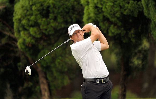 American Jason Knutzon in action on Sunday