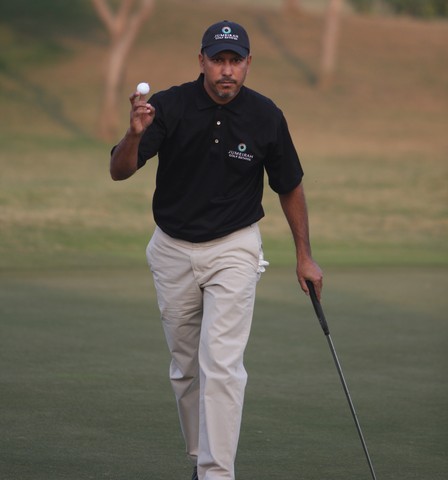 Jeev Milkha Singh - after his birdie on day 3.