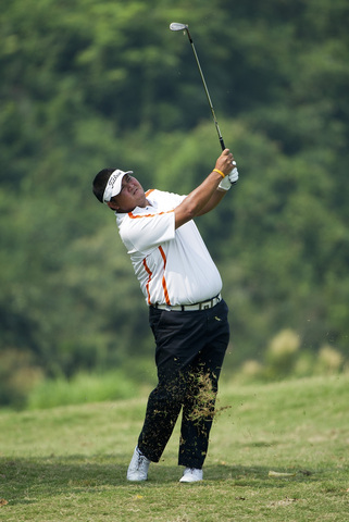 Thailand's Prom Meesawat in action during the opening round of the US$ 750,000 event