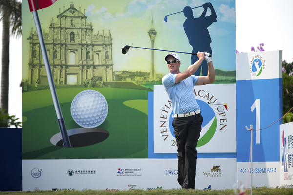 Aussie Kieran Pratt with a tee shot at Round 2