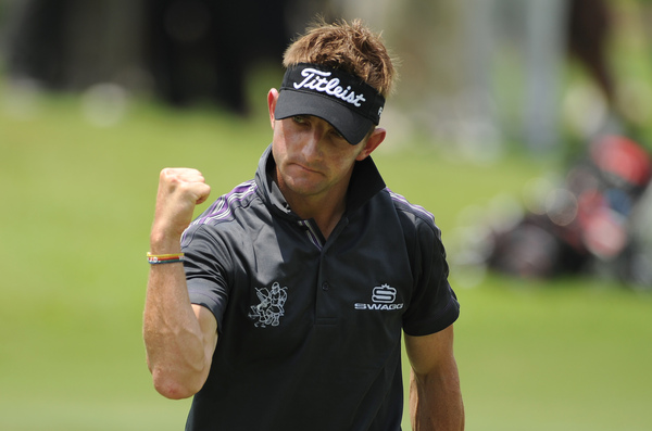 South African Jbe Kruger reacts during Day 2 of the US$ 6.1 million event in Malaysia