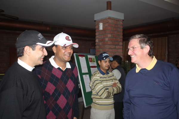 Digraj Singh, Tarajeet Singh and Mr. Horne of Xerox India