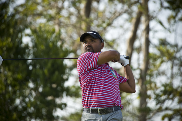 Indian Rahil Gangjee hits a shot during the US$ 400,000 event