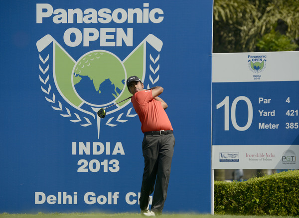 2011 Champion India's Anirban Lahiri practicing on Tuesday (2nd Apr 2013)
