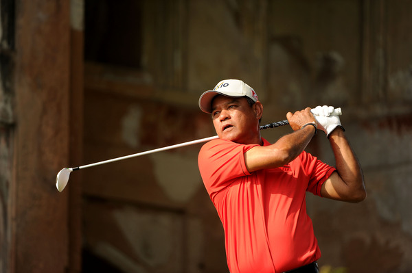 Thai pro-golfer Boonchu Ruangkit at the First Round