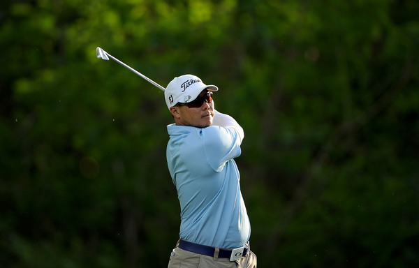 Joint-leader of Round 1, Lam Chih Bing of Singapore with a score of -5