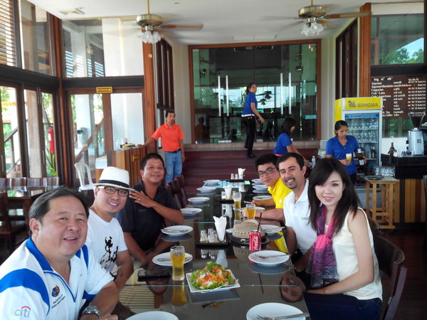 Lunch at the Bangsai Golf club with other delegates