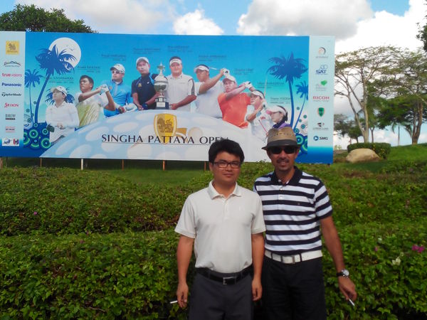 Day 2 golf at the Burapha Golf club at Pattaya with Mr. Feng, sr. editor of Golf Digest China 