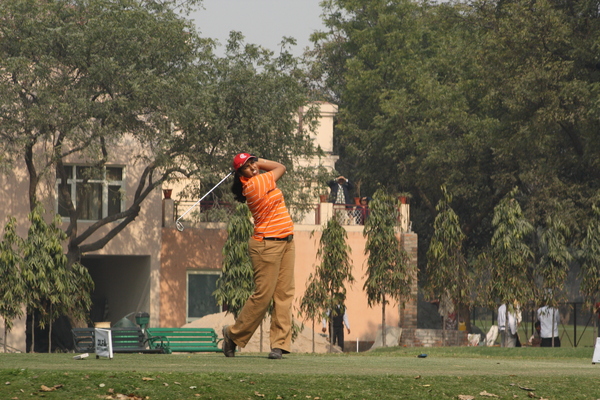 Saaniya Sharma off the 10th tee.