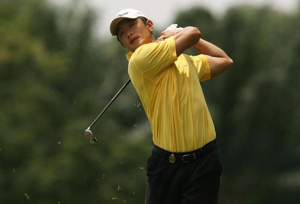 Anthony Kang (USA) on the final day. He carded 17 under to win the tournament.