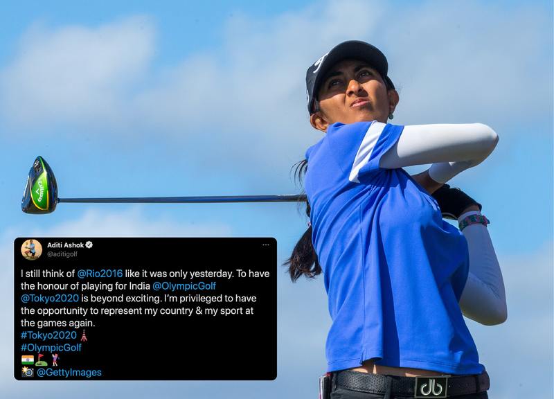 Aditi Ashok for the Olympics