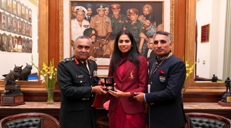 Diksha Dagar at Army Headquarters