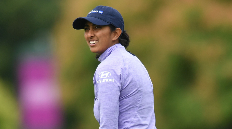 Aditi Ashok at Le National Golf