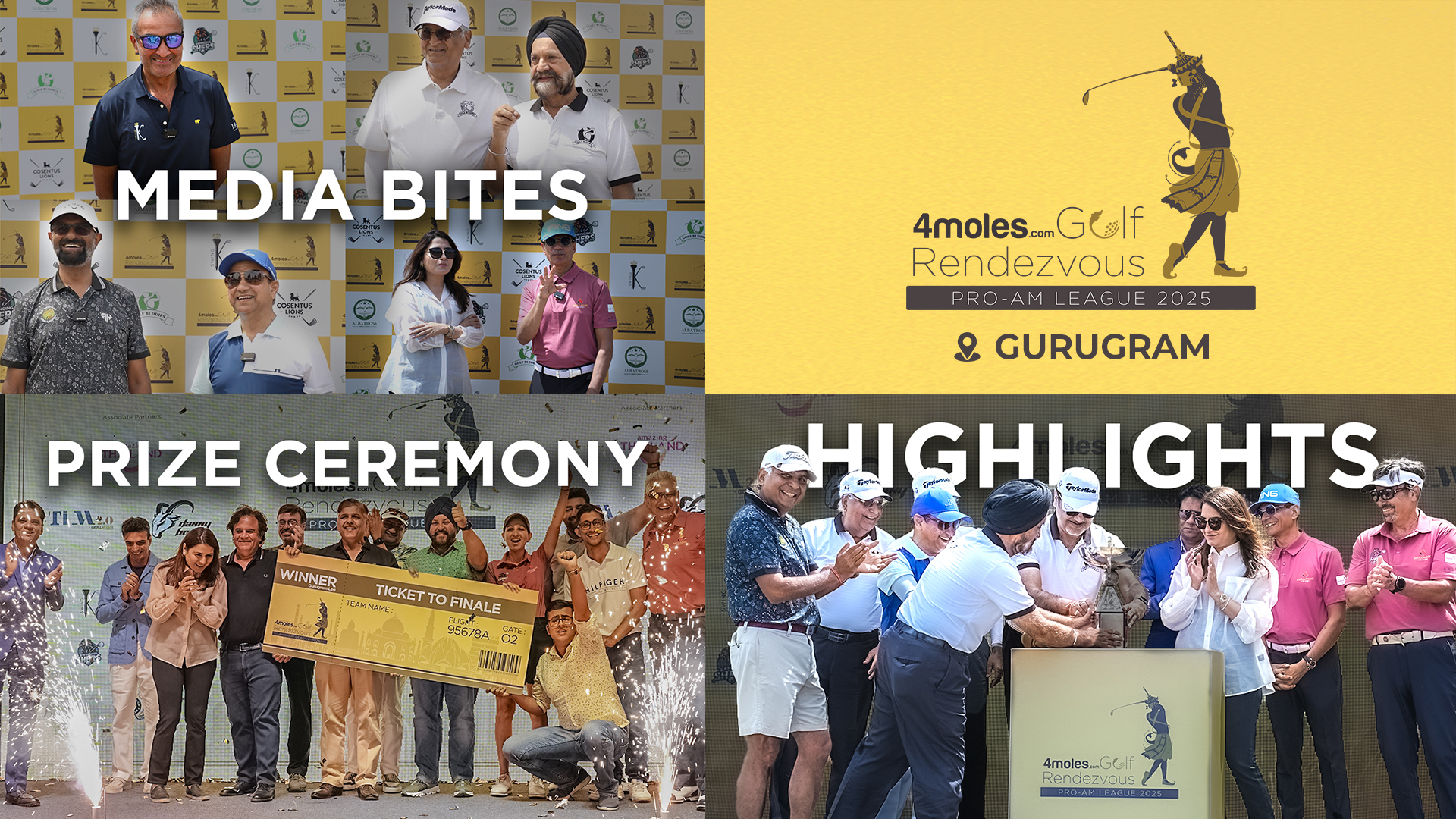 4moles.com Golf Rendezvous PRO-AM League 2025 | Gurugram Leg Highlights | Where Golf Meets Glory