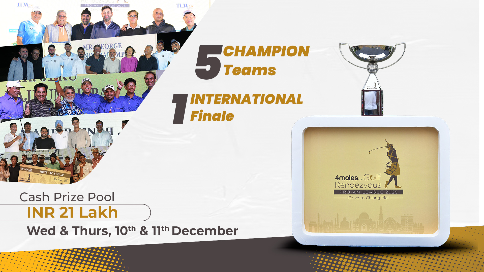 India’s Biggest Golf League Finale: 5 Teams. INR 21 Lakh. 1 Champion — Chiang Mai Awaits!