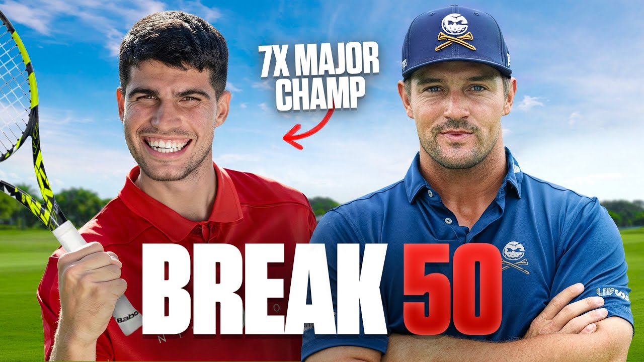 Can Bryson Dechambeau Break 50 with Carlos Alcaraz from the Front Tees?